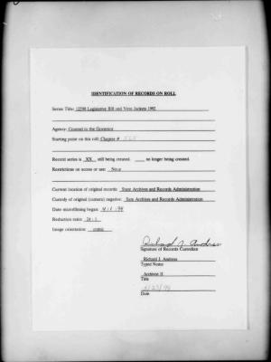 NYS Bill and Veto Jackets: 1992, Chapter 565