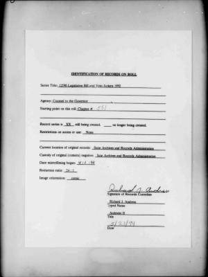 NYS Bill and Veto Jackets: 1992, Chapter 551