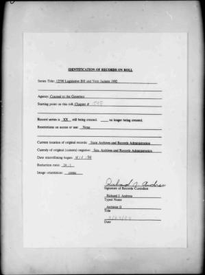 NYS Bill and Veto Jackets: 1992, Chapter 598
