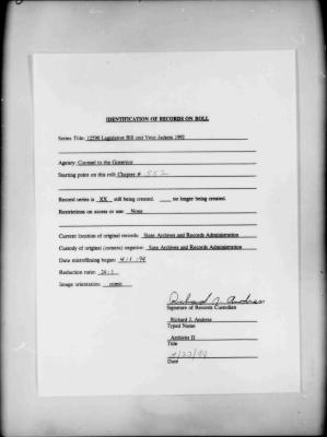 NYS Bill and Veto Jackets: 1992, Chapter 552