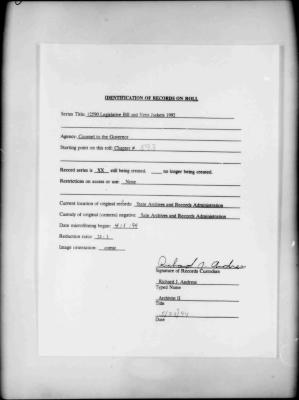 NYS Bill and Veto Jackets: 1992, Chapter 593