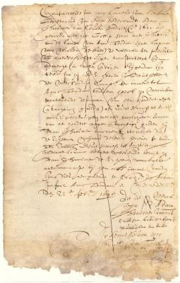 Assignment by Adam Brouwer to Geurt Servaessen of his claim on the West India Company