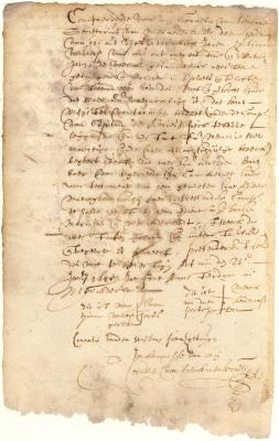Declaration of Daem Hendricksen and Symon Woutersen as to the testamentary disposition made by Hans Meyster in favor of Hans Boer