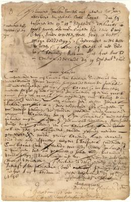 Power of attorney from Isbrant Dircksen Goethart to Jan Lourensen Appel to collect moneys due to him in New Netherland