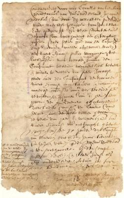 Assignment by Johannes Markus to Rivert Symonsen Pillis of his pay due from the West India Company
