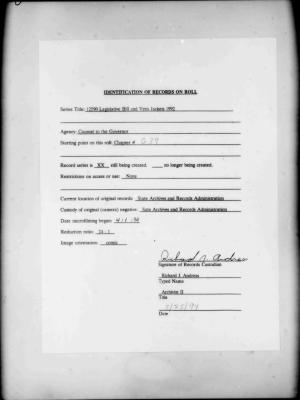 NYS Bill and Veto Jackets: 1992, Chapter 639