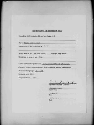 NYS Bill and Veto Jackets: 1992, Chapter 618