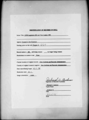 NYS Bill and Veto Jackets: 1992, Chapter 660