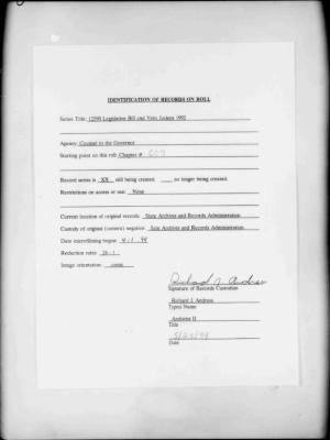 NYS Bill and Veto Jackets: 1992, Chapter 609