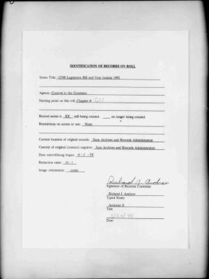 NYS Bill and Veto Jackets: 1992, Chapter 615