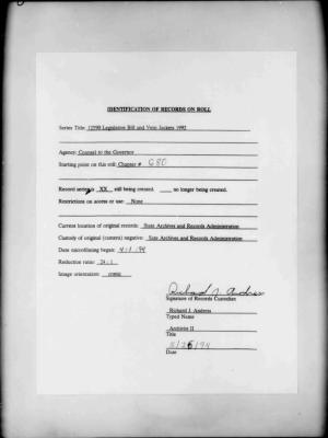NYS Bill and Veto Jackets: 1992, Chapter 680