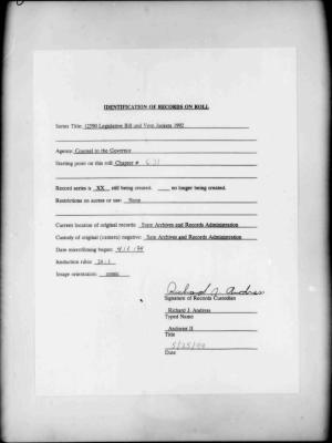 NYS Bill and Veto Jackets: 1992, Chapter 631