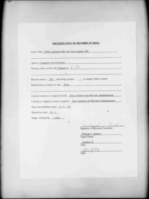 NYS Bill and Veto Jackets: 1992, Chapter 634
