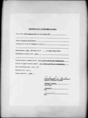 NYS Bill and Veto Jackets: 1992, Chapter 693