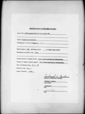 NYS Bill and Veto Jackets: 1992, Chapter 635