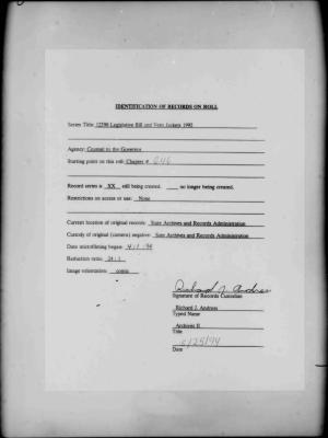 NYS Bill and Veto Jackets: 1992, Chapter 646