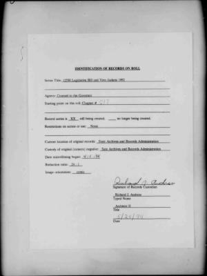NYS Bill and Veto Jackets: 1992, Chapter 617