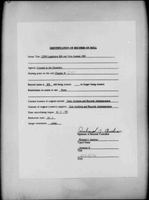 NYS Bill and Veto Jackets: 1992, Chapter 643