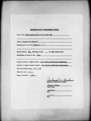 NYS Bill and Veto Jackets: 1992, Chapter 804