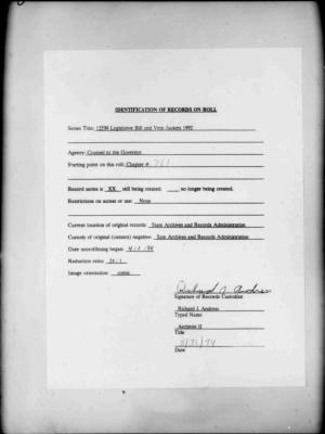 NYS Bill and Veto Jackets: 1992, Chapter 761