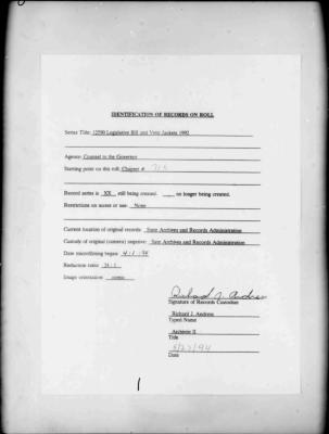 NYS Bill and Veto Jackets: 1992, Chapter 715