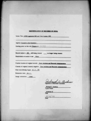 NYS Bill and Veto Jackets: 1992, Chapter 739