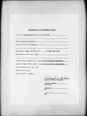 NYS Bill and Veto Jackets: 1992, Chapter 728