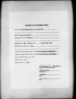 NYS Bill and Veto Jackets: 1992, Chapter 789