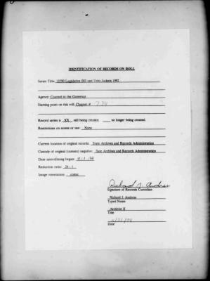 NYS Bill and Veto Jackets: 1992, Chapter 734