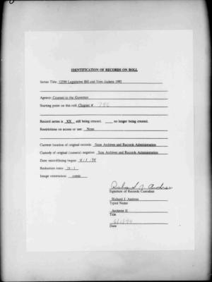 NYS Bill and Veto Jackets: 1992, Chapter 786