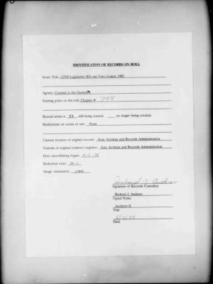 NYS Bill and Veto Jackets: 1992, Chapter 799
