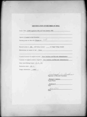 NYS Bill and Veto Jackets: 1992, Chapter 710