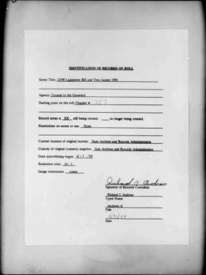 NYS Bill and Veto Jackets: 1992, Chapter 757