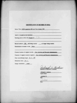 NYS Bill and Veto Jackets: 1992, Chapter 770