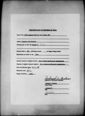 NYS Bill and Veto Jackets: 1992, Chapter 762