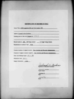 NYS Bill and Veto Jackets: 1992, Chapter 745