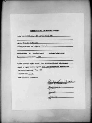NYS Bill and Veto Jackets: 1992, Chapter 752