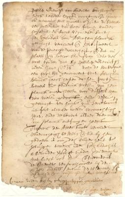 Declaration of Philip Gerritsen in regard to beavers delivered by Abraham Planck to Hendrick Roesen in payment for duffel