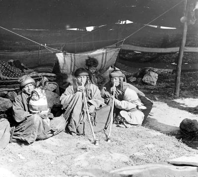 Syria.  Women in Their Apartment in a Bedouin Tent