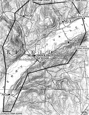 Education. Map of Consolidated School District