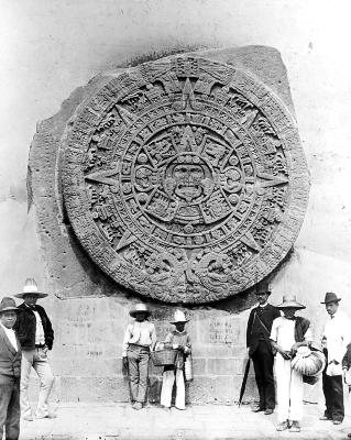 Native Americans. Aztec Calendar Stone, also called Stone of the Sun