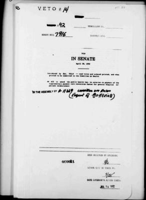 NYS Bill and Veto Jackets: 1992, Veto 14