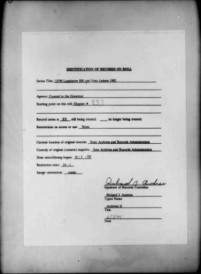 NYS Bill and Veto Jackets: 1992, Chapter 853