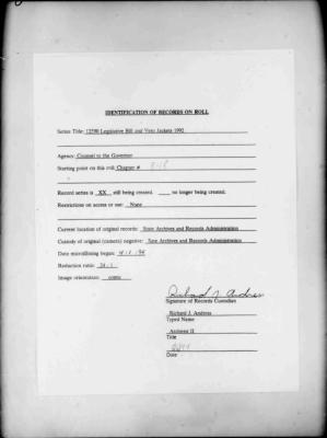NYS Bill and Veto Jackets: 1992, Chapter 848