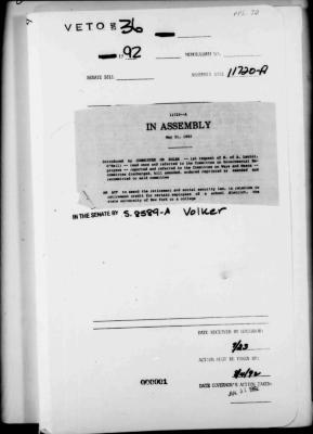 NYS Bill and Veto Jackets: 1992, Veto 36