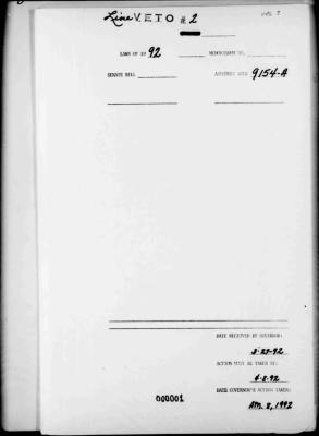 NYS Bill and Veto Jackets: 1992, Chapter 50 Line Veto 2