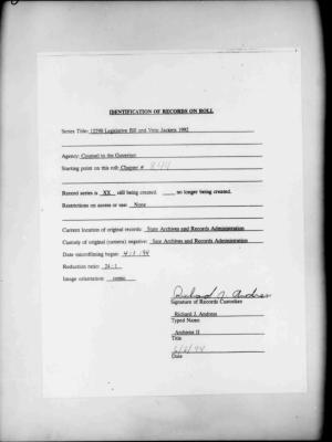 NYS Bill and Veto Jackets: 1992, Chapter 844
