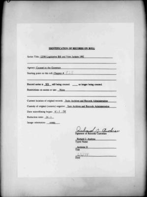 NYS Bill and Veto Jackets: 1992, Chapter 828