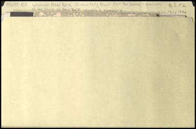 "Women New York" Volume 1, Number 4 and related materials