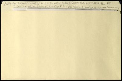 "Women New York" Volume 1, Number 5 related materials